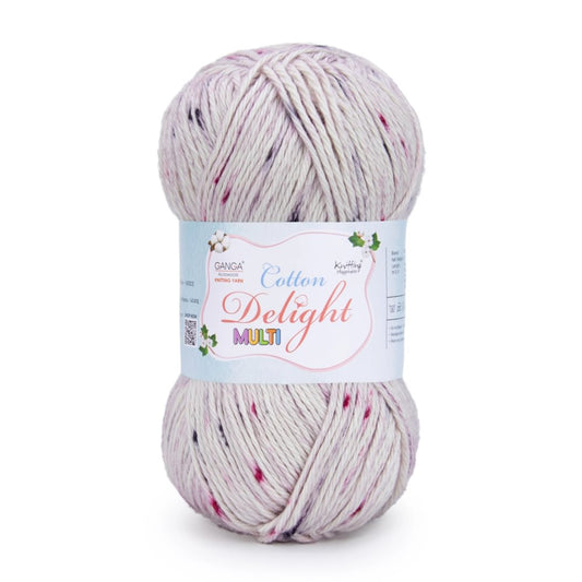 GANGA Cotton Delight Multi Yarn – 100% Cotton Knitting & Crochet Yarn