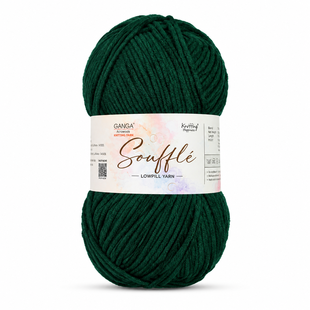 GANGA Souffle LowPill Yarn – 5 Ply Acrylic Knitting & Crochet Yarn