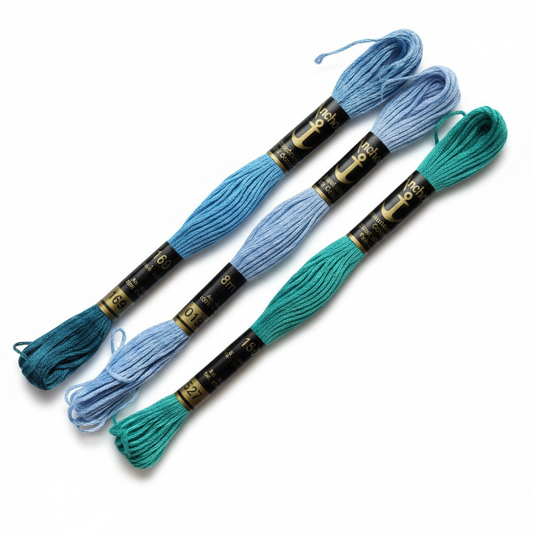 Anchor Blue Thread Collection - Square Studio Photo