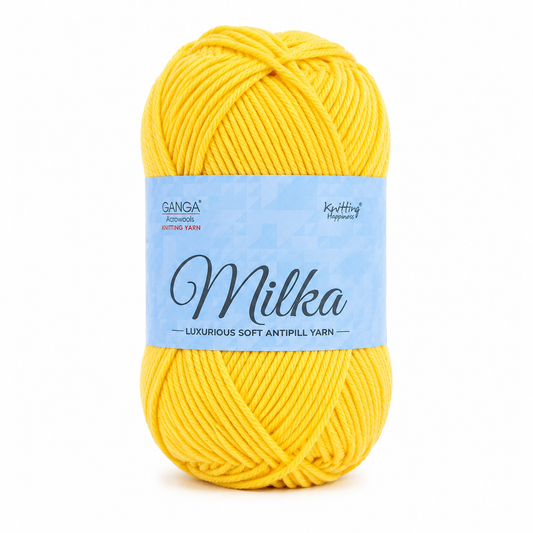 Ganga Milka Anti-Pill Acrylic Yarn | Crochet & Knitting Yarn