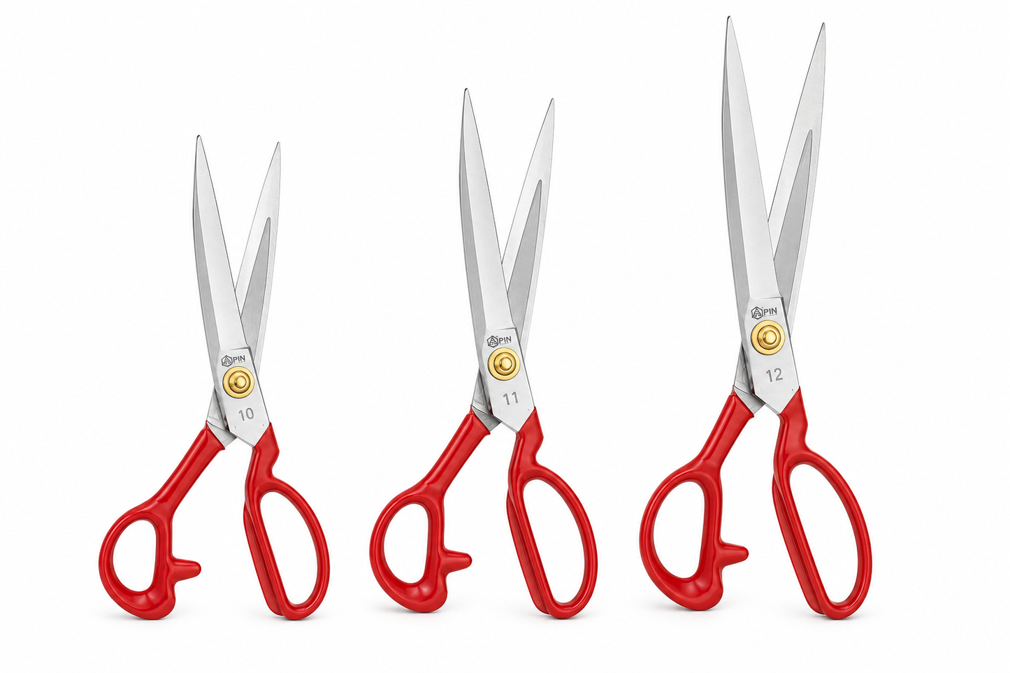 PIN Professional Tailoring Scissors with Free Thread Trimmer | Heavy Duty Fabric Cutting Shears