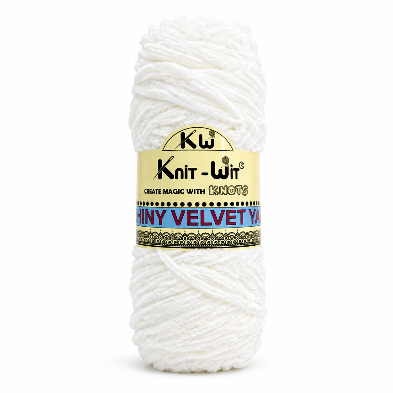 Knit-Wit Shinny Velvet Yarn – Soft & Plush Velvet Yarn for Knitting, Crochet & Crafts