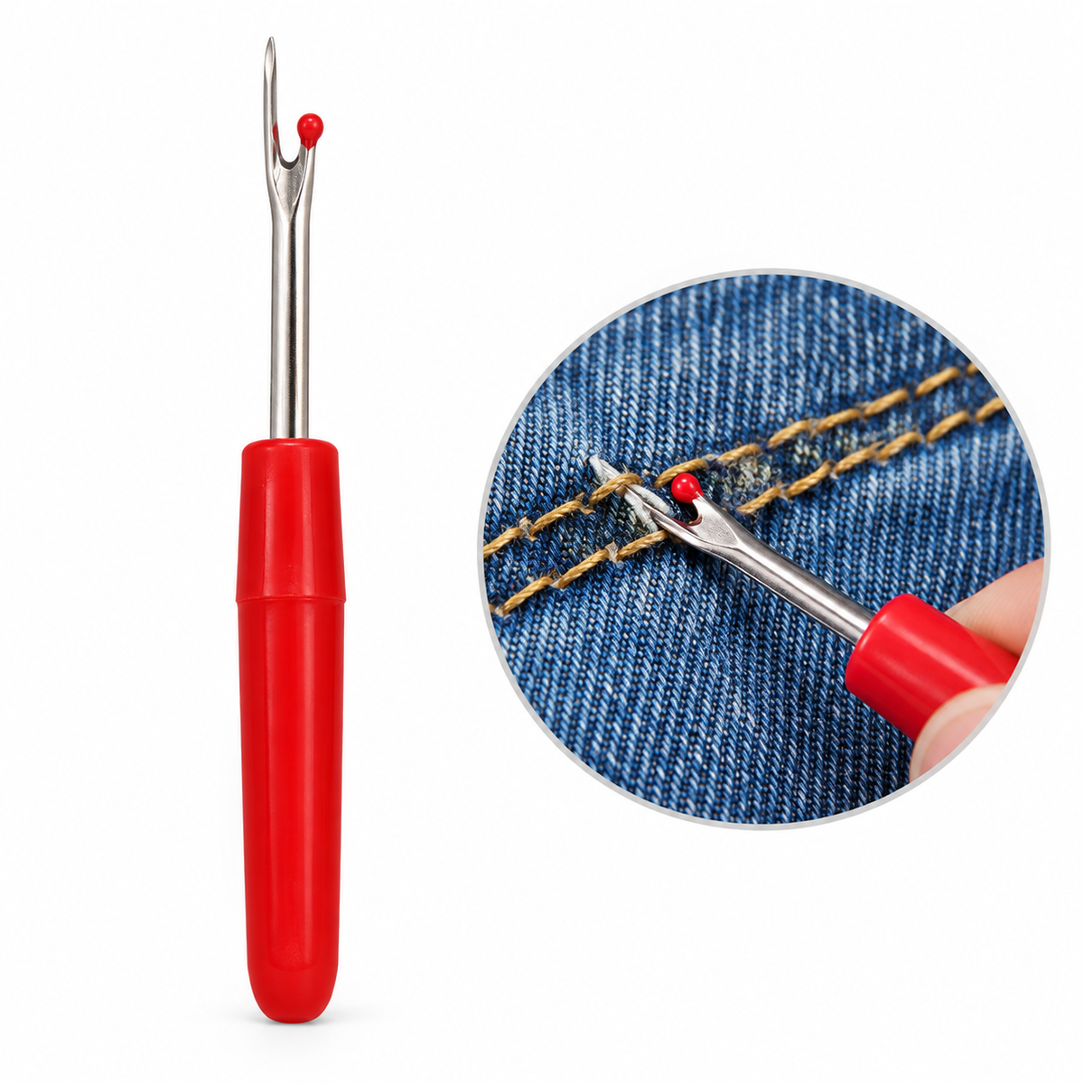 Stitch Opener Seam Ripper – Sewing Stitch Unpicker with Protective Cap