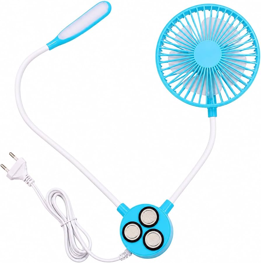 Sewing Machine LED Light with Fan – Flexible Dual-Purpose Sewing Lamp & Cooling Fan