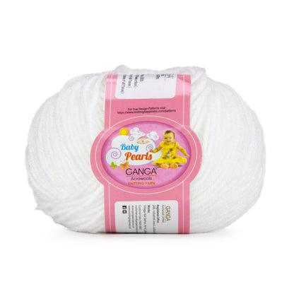 GANGA Baby Pearls Yarn – 100% Acrylic 4 Ply Knitting & Crochet Yarn