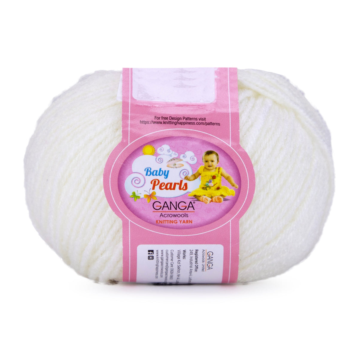 GANGA Baby Pearls Yarn – 100% Acrylic 4 Ply Knitting & Crochet Yarn