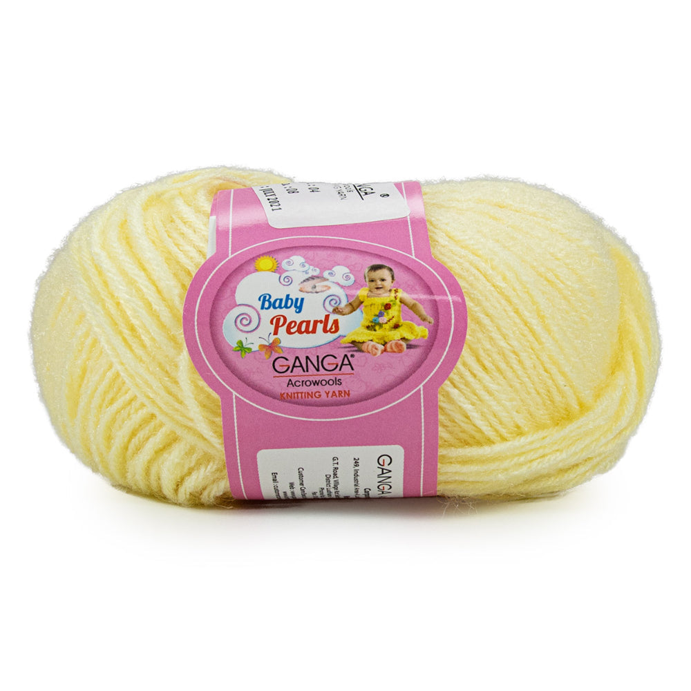 GANGA Baby Pearls Yarn – 100% Acrylic 4 Ply Knitting & Crochet Yarn