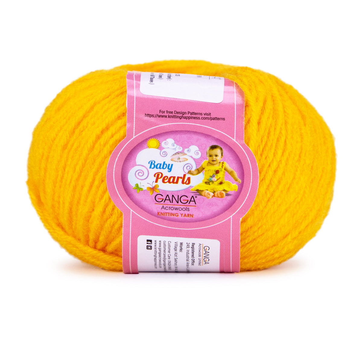 GANGA Baby Pearls Yarn – 100% Acrylic 4 Ply Knitting & Crochet Yarn