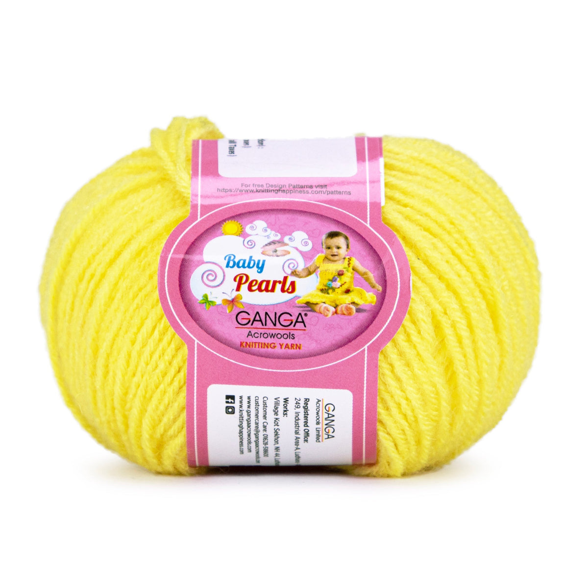 GANGA Baby Pearls Yarn – 100% Acrylic 4 Ply Knitting & Crochet Yarn