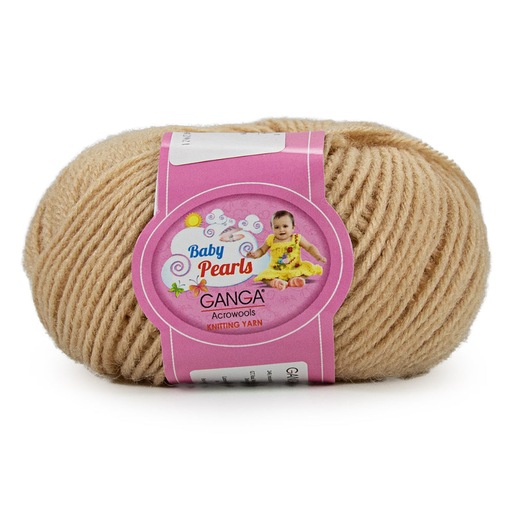 GANGA Baby Pearls Yarn – 100% Acrylic 4 Ply Knitting & Crochet Yarn