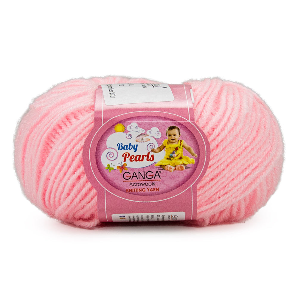 GANGA Baby Pearls Yarn – 100% Acrylic 4 Ply Knitting & Crochet Yarn