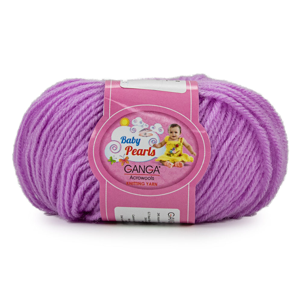 GANGA Baby Pearls Yarn – 100% Acrylic 4 Ply Knitting & Crochet Yarn