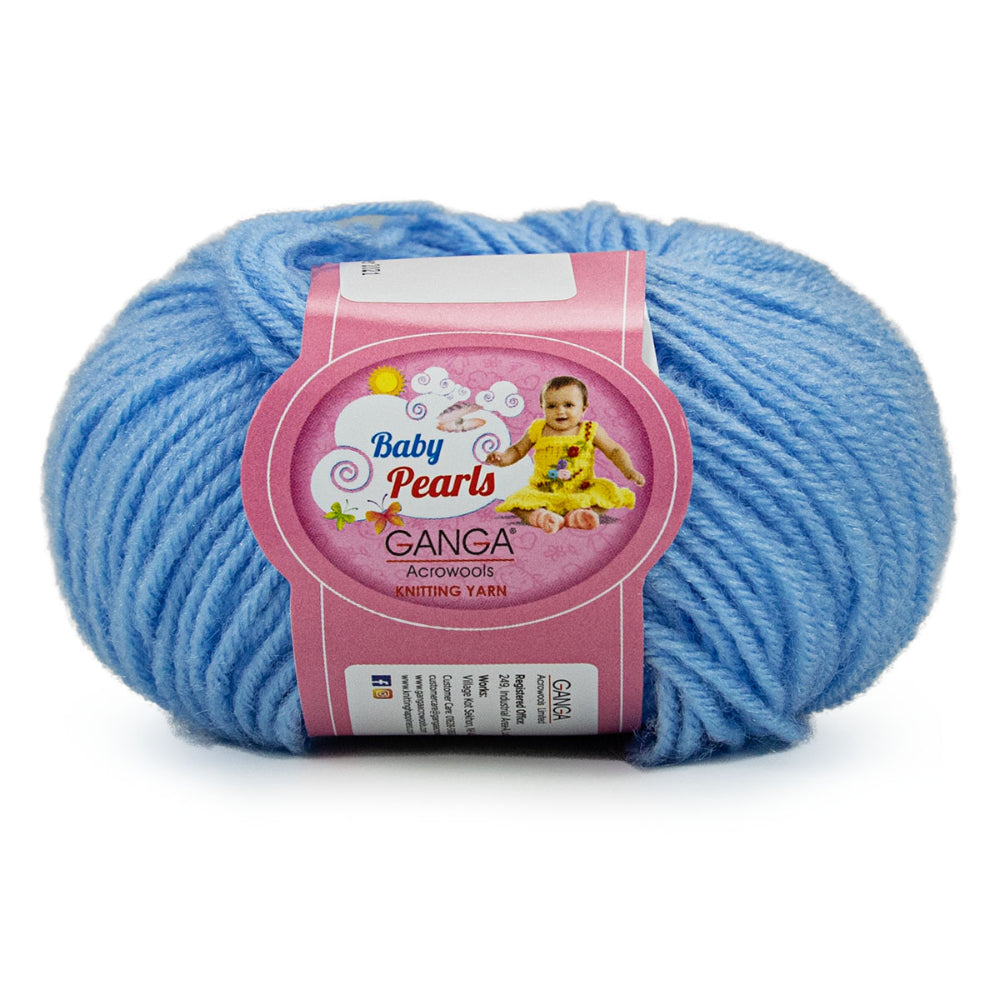 GANGA Baby Pearls Yarn – 100% Acrylic 4 Ply Knitting & Crochet Yarn