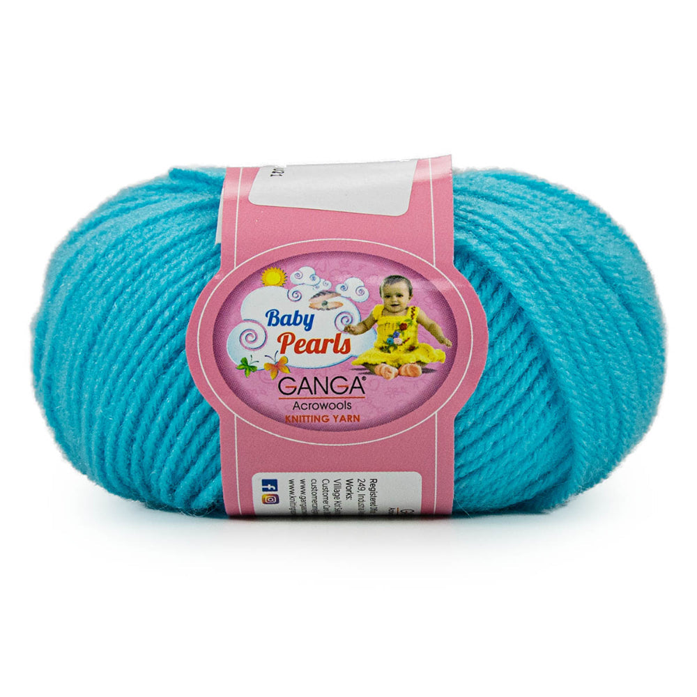 GANGA Baby Pearls Yarn – 100% Acrylic 4 Ply Knitting & Crochet Yarn