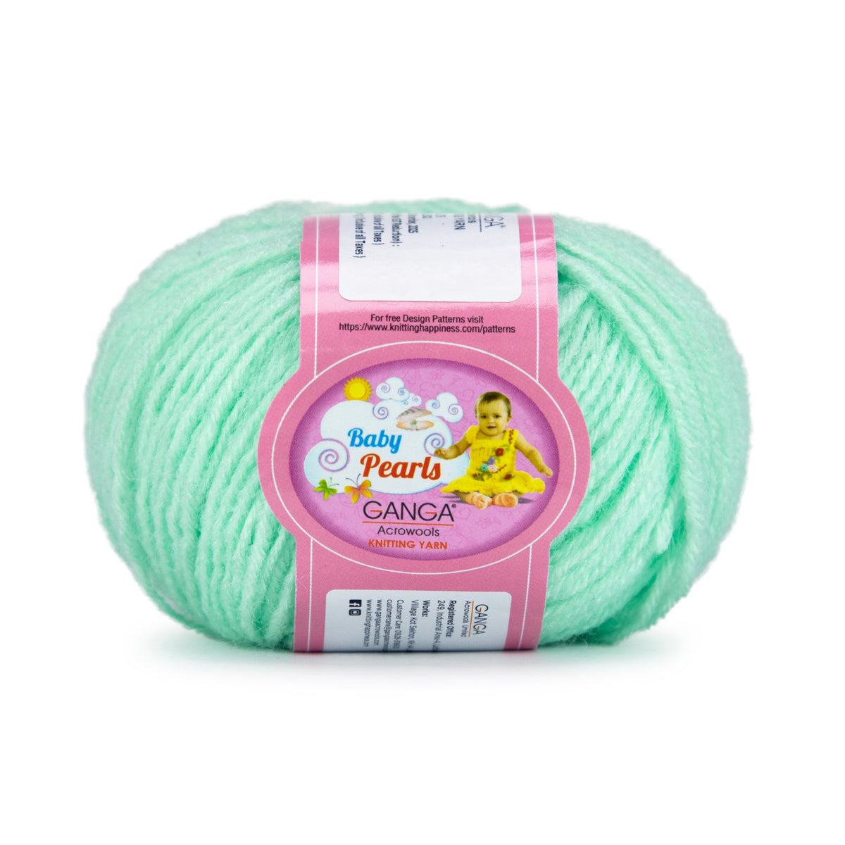 GANGA Baby Pearls Yarn – 100% Acrylic 4 Ply Knitting & Crochet Yarn