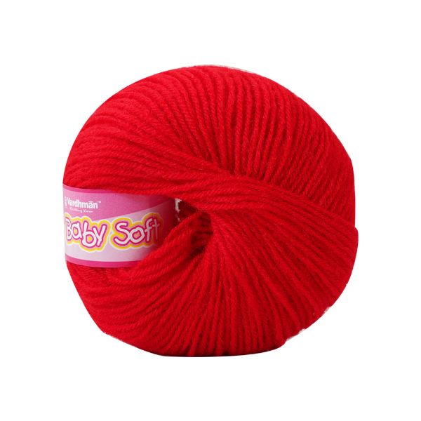VARDHMAN Baby Soft Yarn – 25g 4-Ply Acrylic Knitting & Crochet Yarn | Multiple Colours