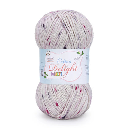 GANGA Cotton Delight Multi Yarn – 100% Cotton Knitting & Crochet Yarn