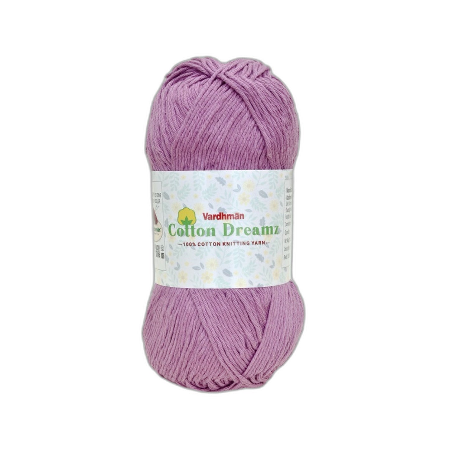 Vardhman Cotton Dreamz Yarn – 100% Cotton Knitting & Crochet Yarn for Amigurumi, Baby Projects & DIY Crafts