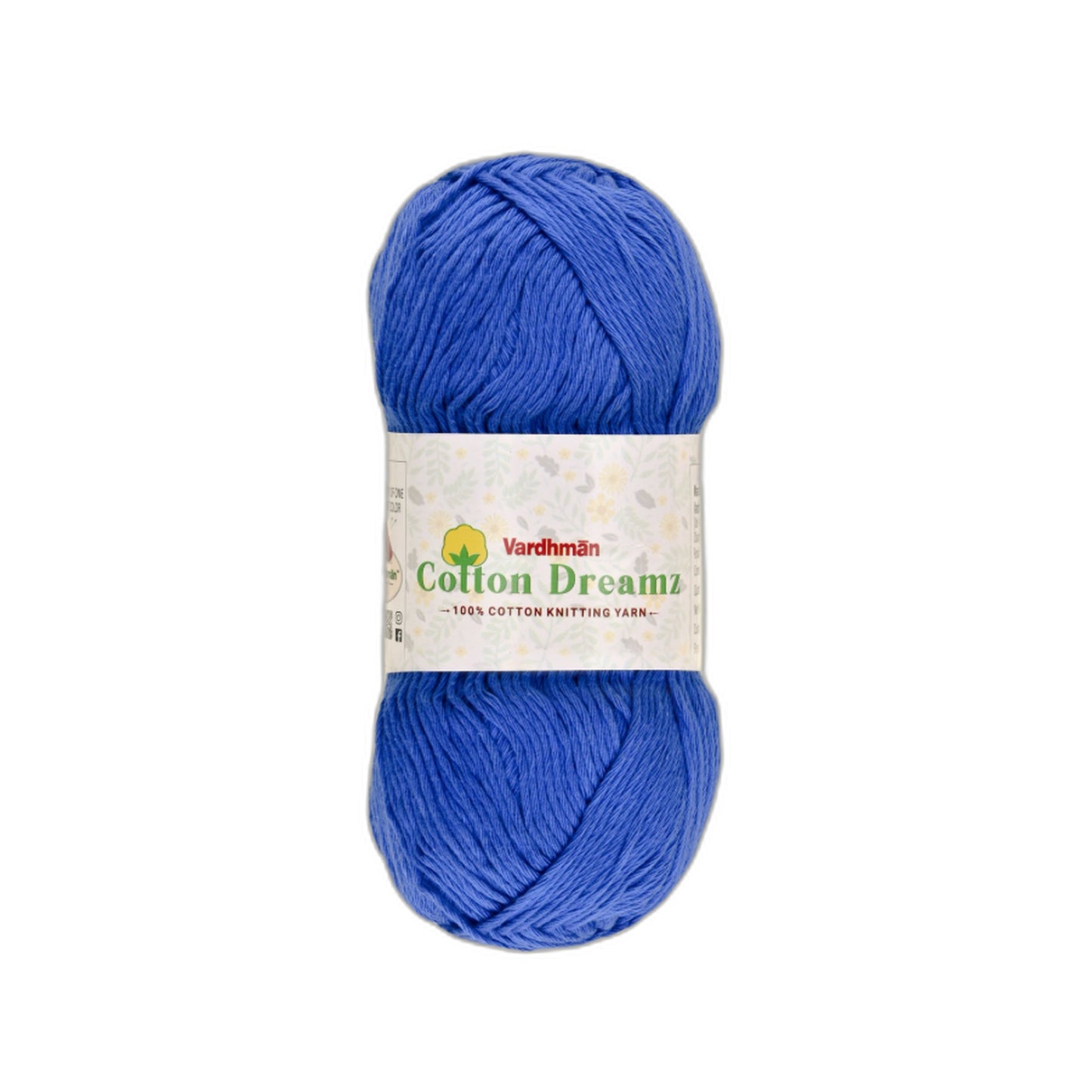 Vardhman Cotton Dreamz Yarn – 100% Cotton Knitting & Crochet Yarn for Amigurumi, Baby Projects & DIY Crafts
