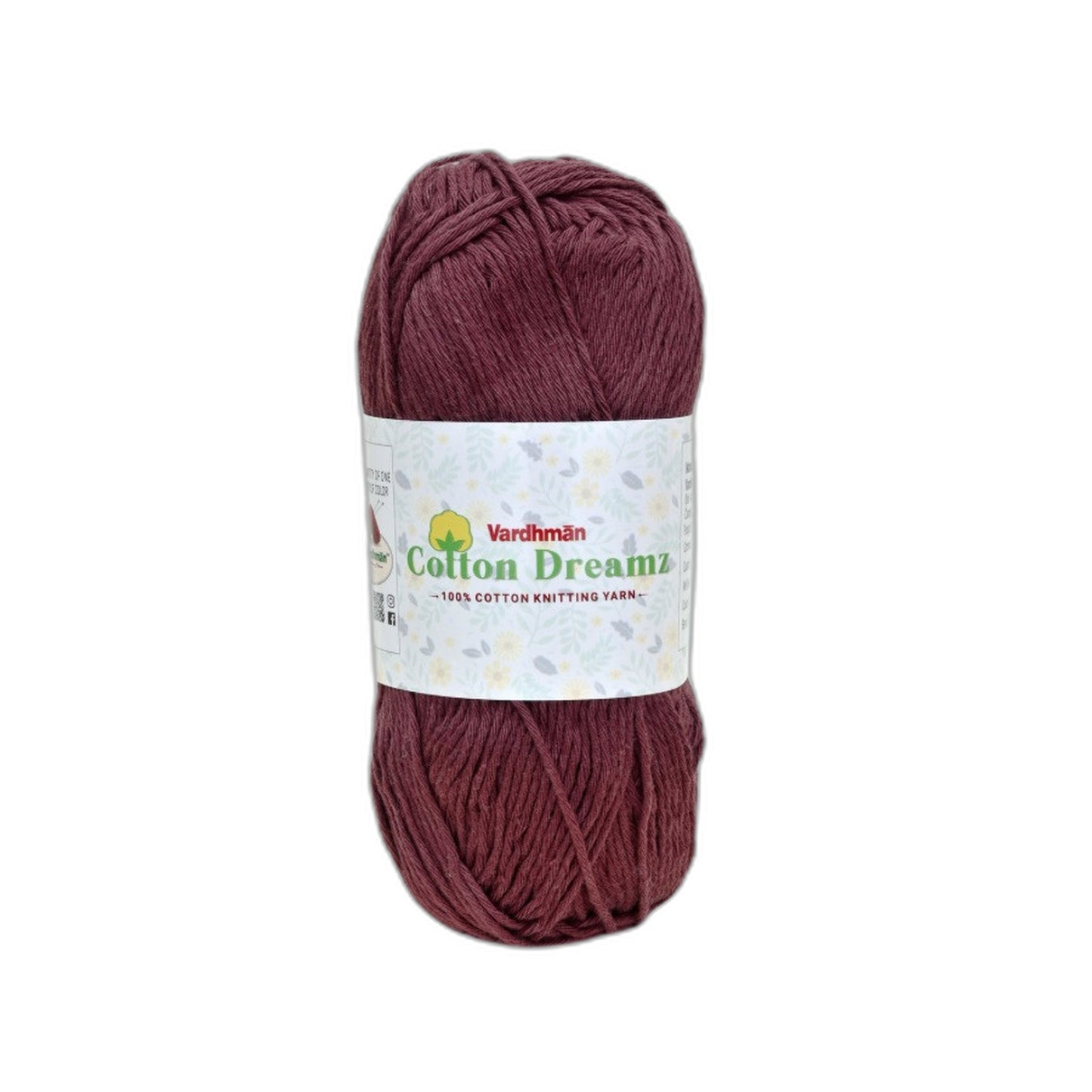 Vardhman Cotton Dreamz Yarn – 100% Cotton Knitting & Crochet Yarn for Amigurumi, Baby Projects & DIY Crafts