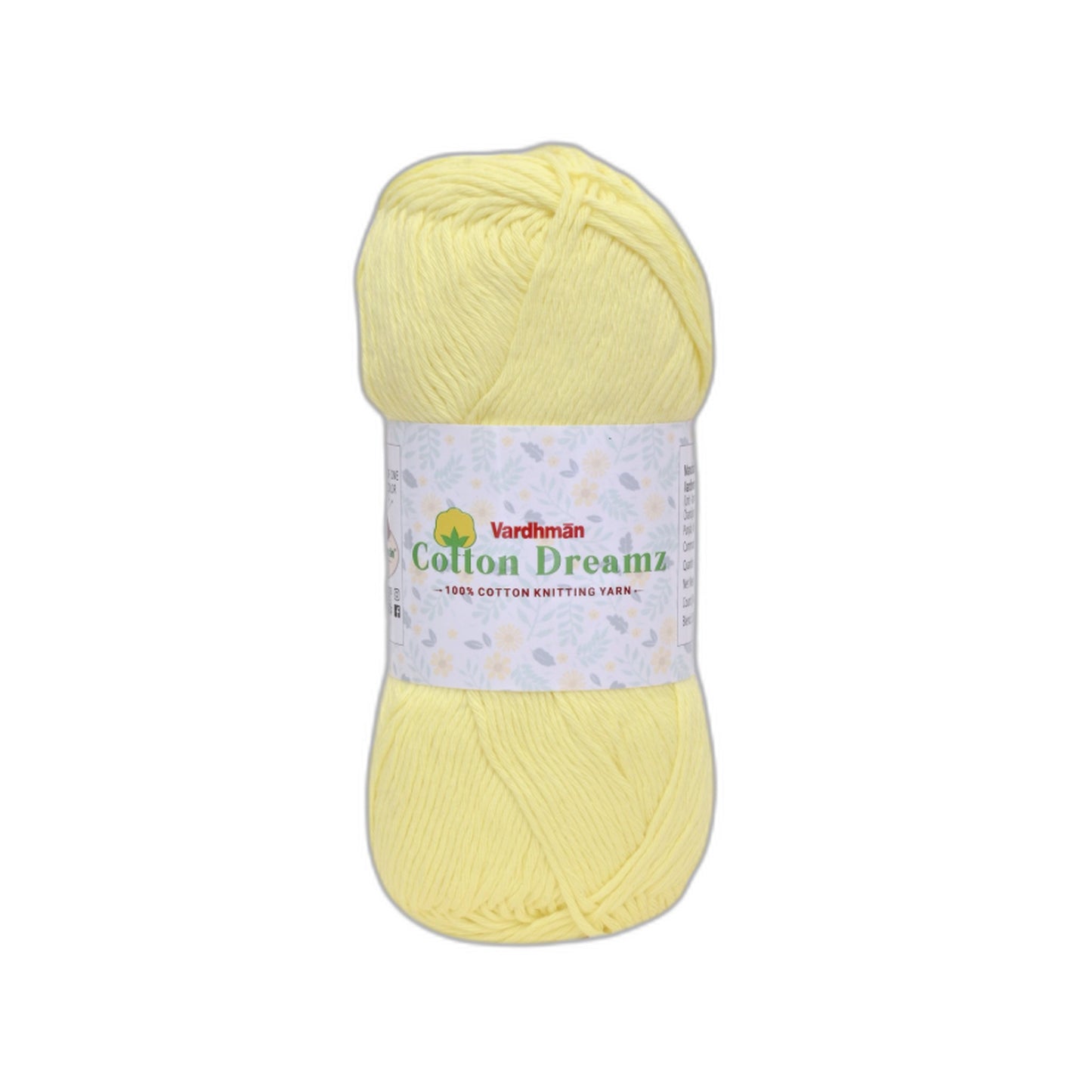 Vardhman Cotton Dreamz Yarn – 100% Cotton Knitting & Crochet Yarn for Amigurumi, Baby Projects & DIY Crafts