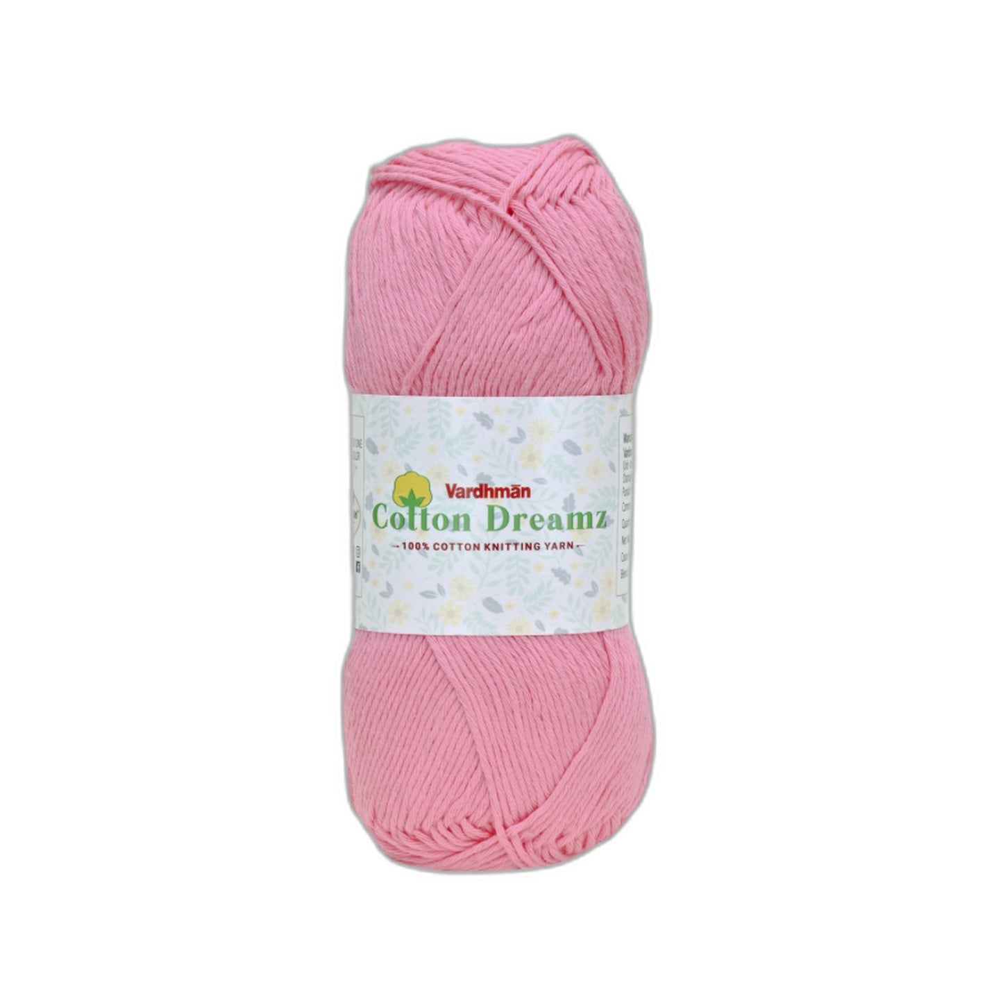 Vardhman Cotton Dreamz Yarn – 100% Cotton Knitting & Crochet Yarn for Amigurumi, Baby Projects & DIY Crafts