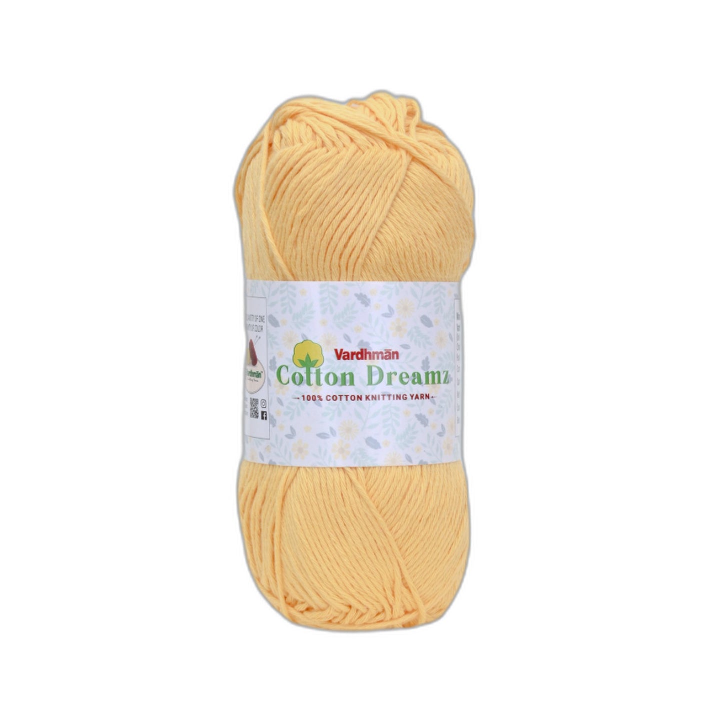 Vardhman Cotton Dreamz Yarn – 100% Cotton Knitting & Crochet Yarn for Amigurumi, Baby Projects & DIY Crafts