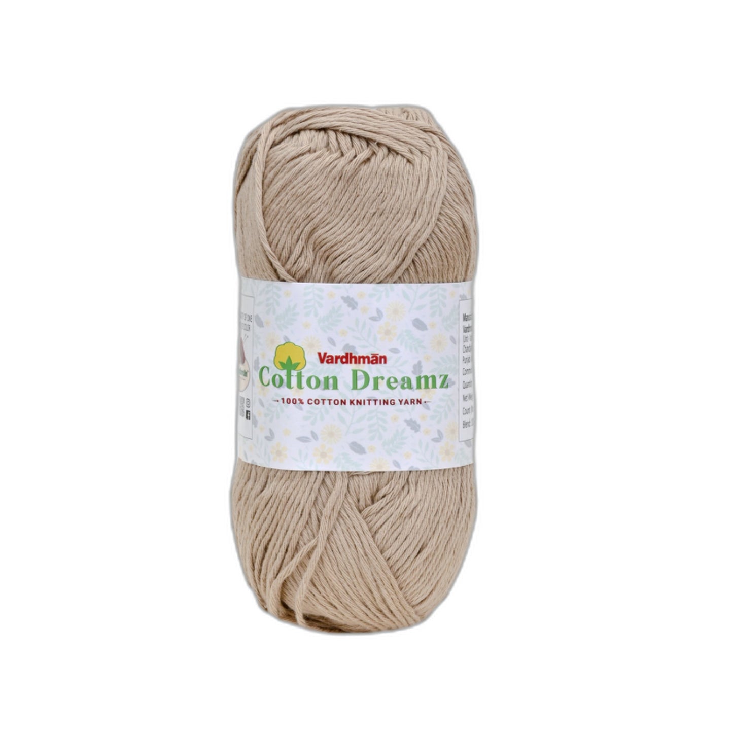 Vardhman Cotton Dreamz Yarn – 100% Cotton Knitting & Crochet Yarn for Amigurumi, Baby Projects & DIY Crafts