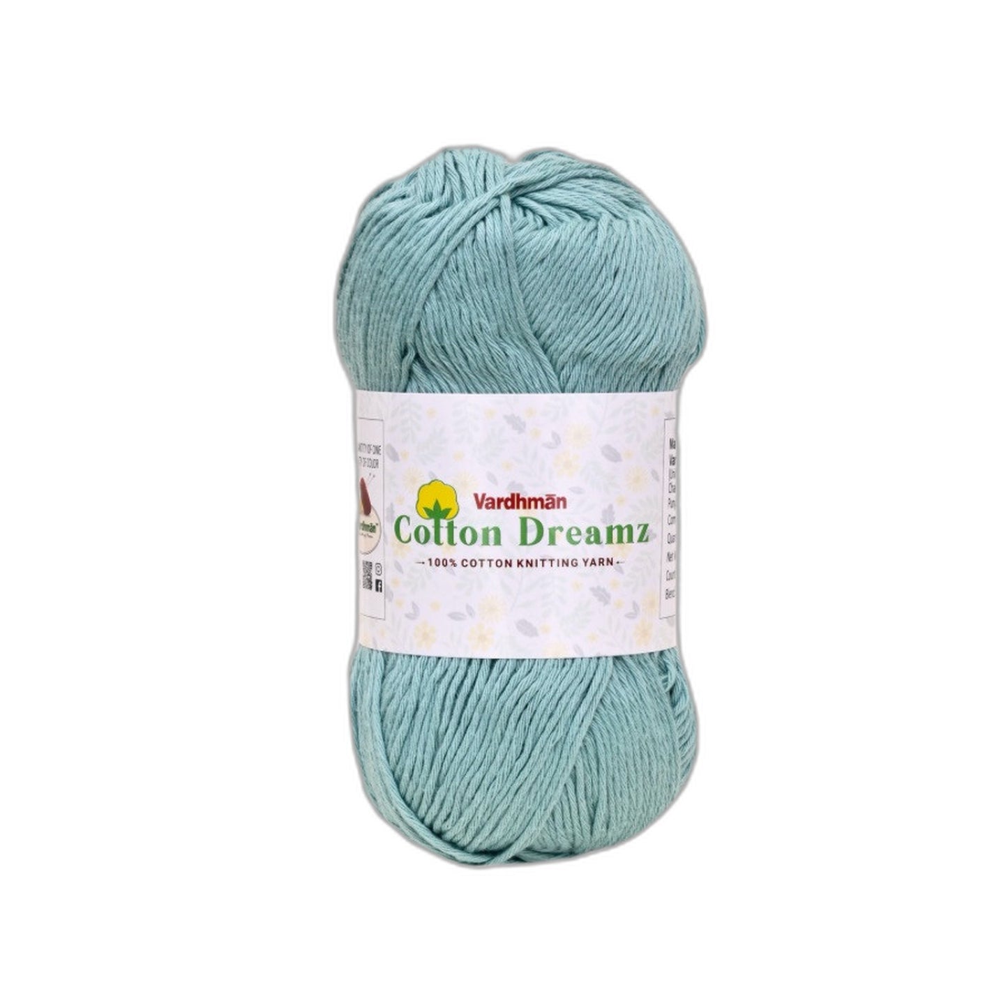 Vardhman Cotton Dreamz Yarn – 100% Cotton Knitting & Crochet Yarn for Amigurumi, Baby Projects & DIY Crafts