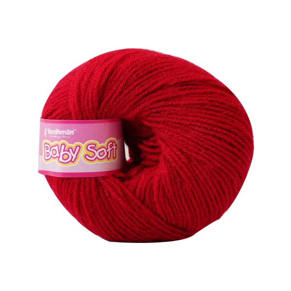 VARDHMAN Baby Soft Yarn – 25g 4-Ply Acrylic Knitting & Crochet Yarn | Multiple Colours