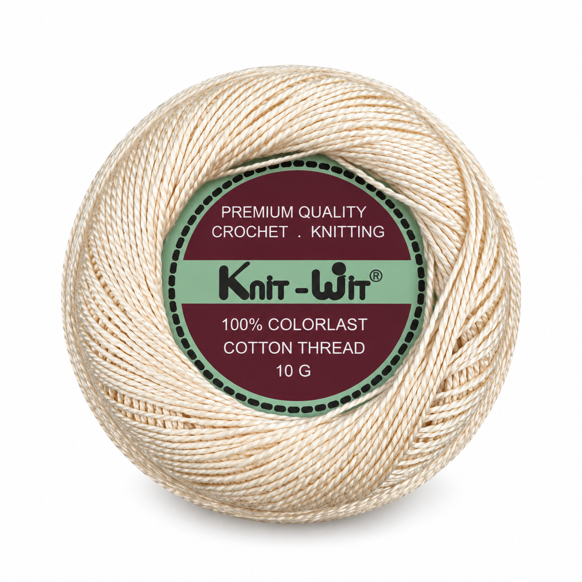 Knit Wit Cotton Crochet Thread - Colorlast 10 g