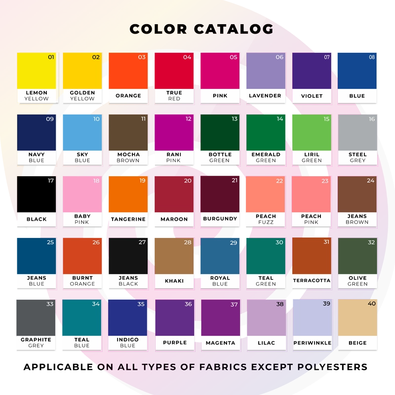 Kadam Pakka Rang Fabric Dye – Permanent Hot Water Colour for Cotton, Nylon, Wool & More
