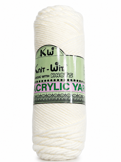Knit Wit Cozy Acrylic Yarn 100g – 8 Ply Soft Knitting & Crochet Yarn | Acrylic Blend