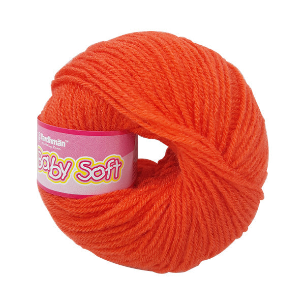 VARDHMAN Baby Soft Yarn – 25g 4-Ply Acrylic Knitting & Crochet Yarn | Multiple Colours