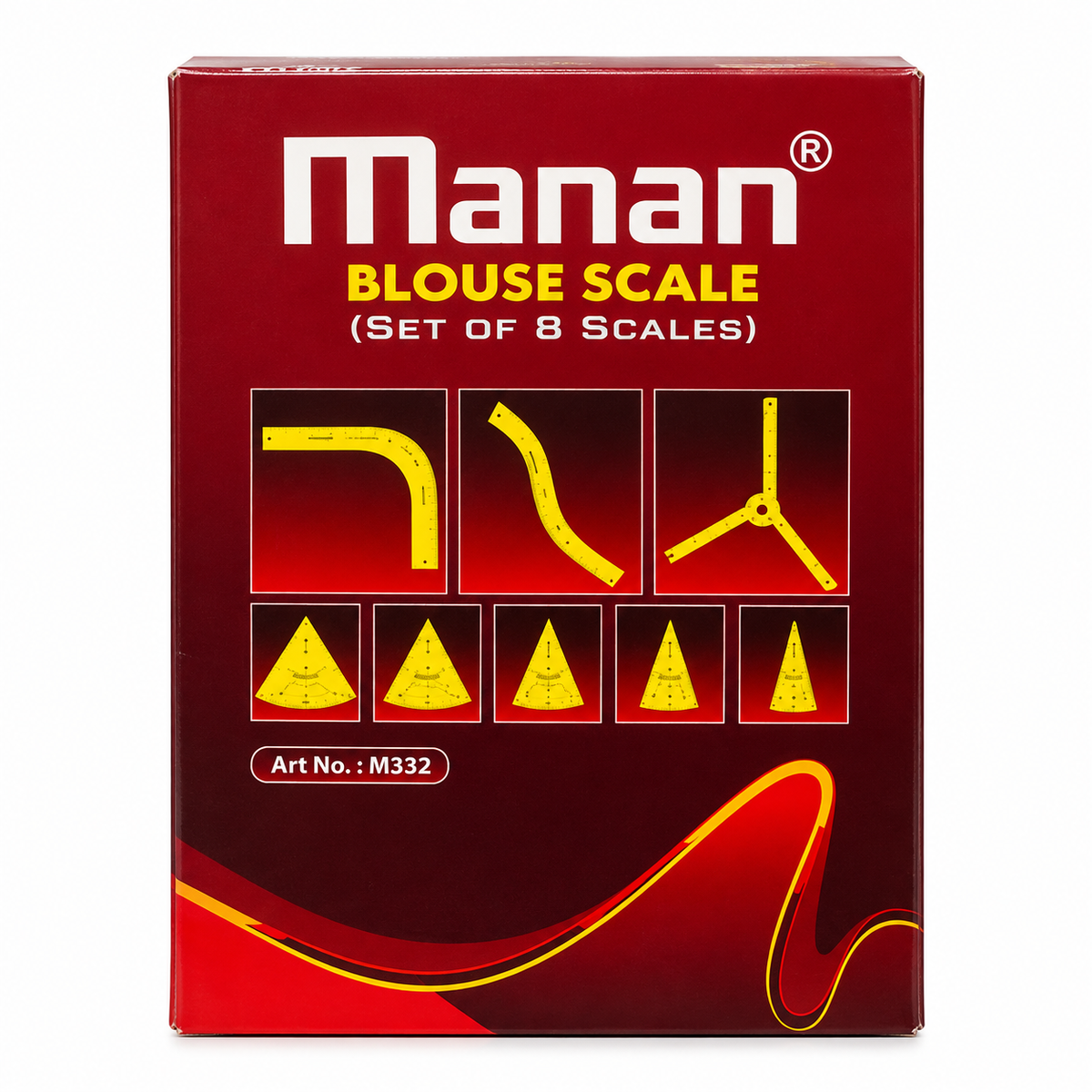 MANAN Blouse Scale Set of 8 – Tailoring Rulers for Blouse Cutting & Pattern Making