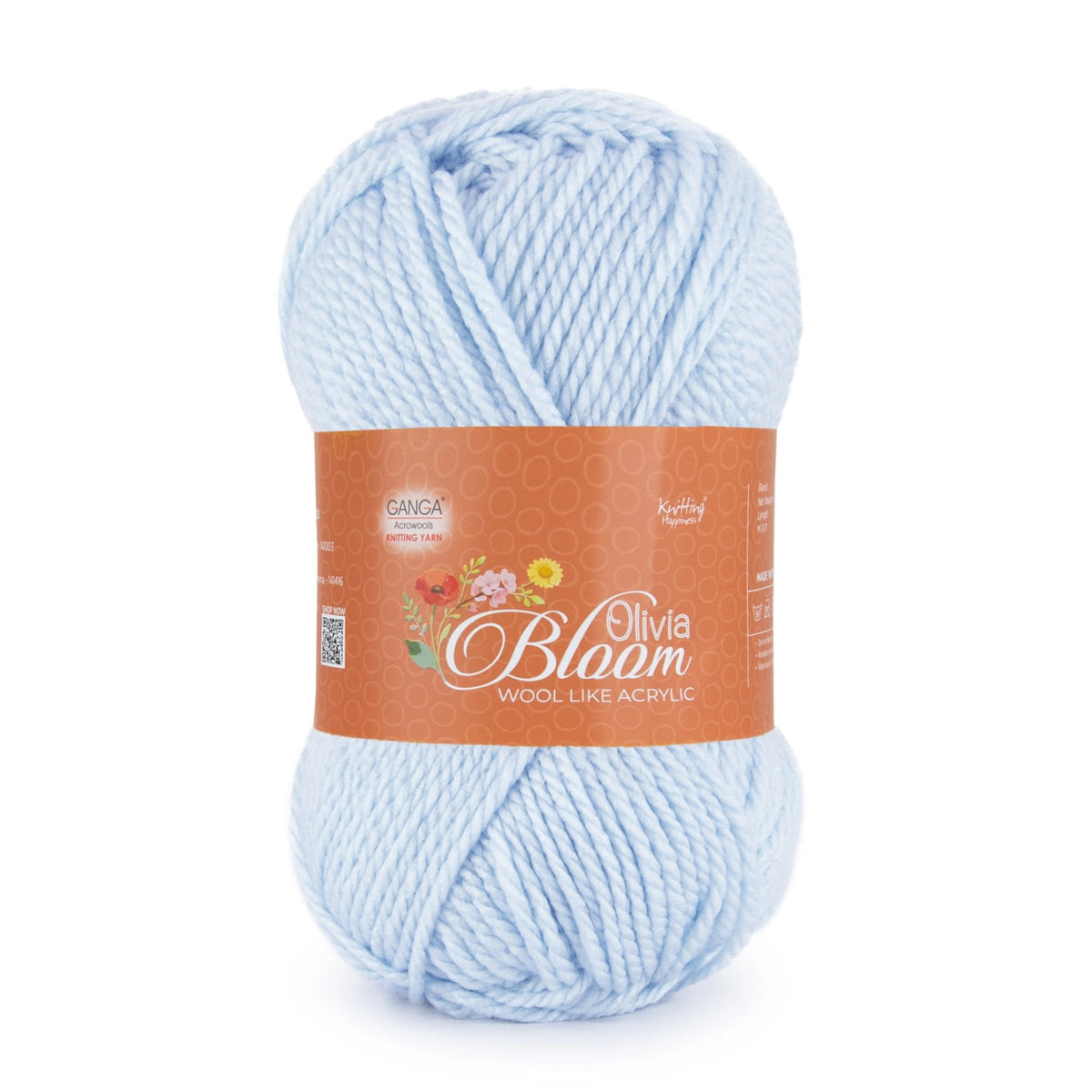 GANGA Olivia Bloom Yarn – Wool-Like Acrylic DK Yarn for Knitting & Crochet