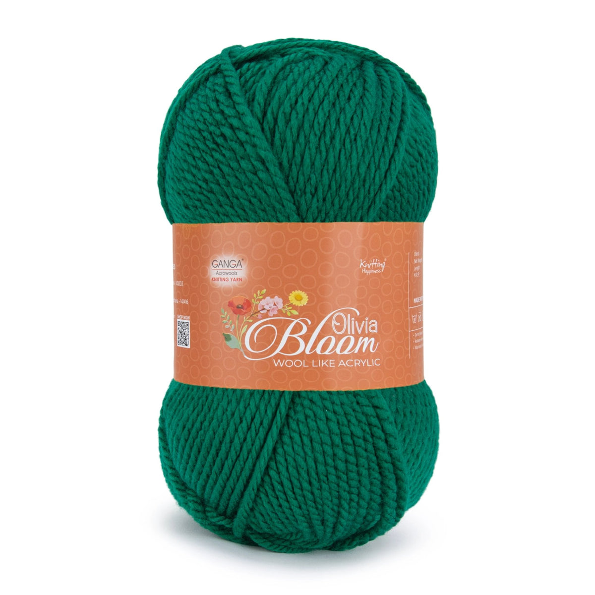 GANGA Olivia Bloom Yarn – Wool-Like Acrylic DK Yarn for Knitting & Crochet