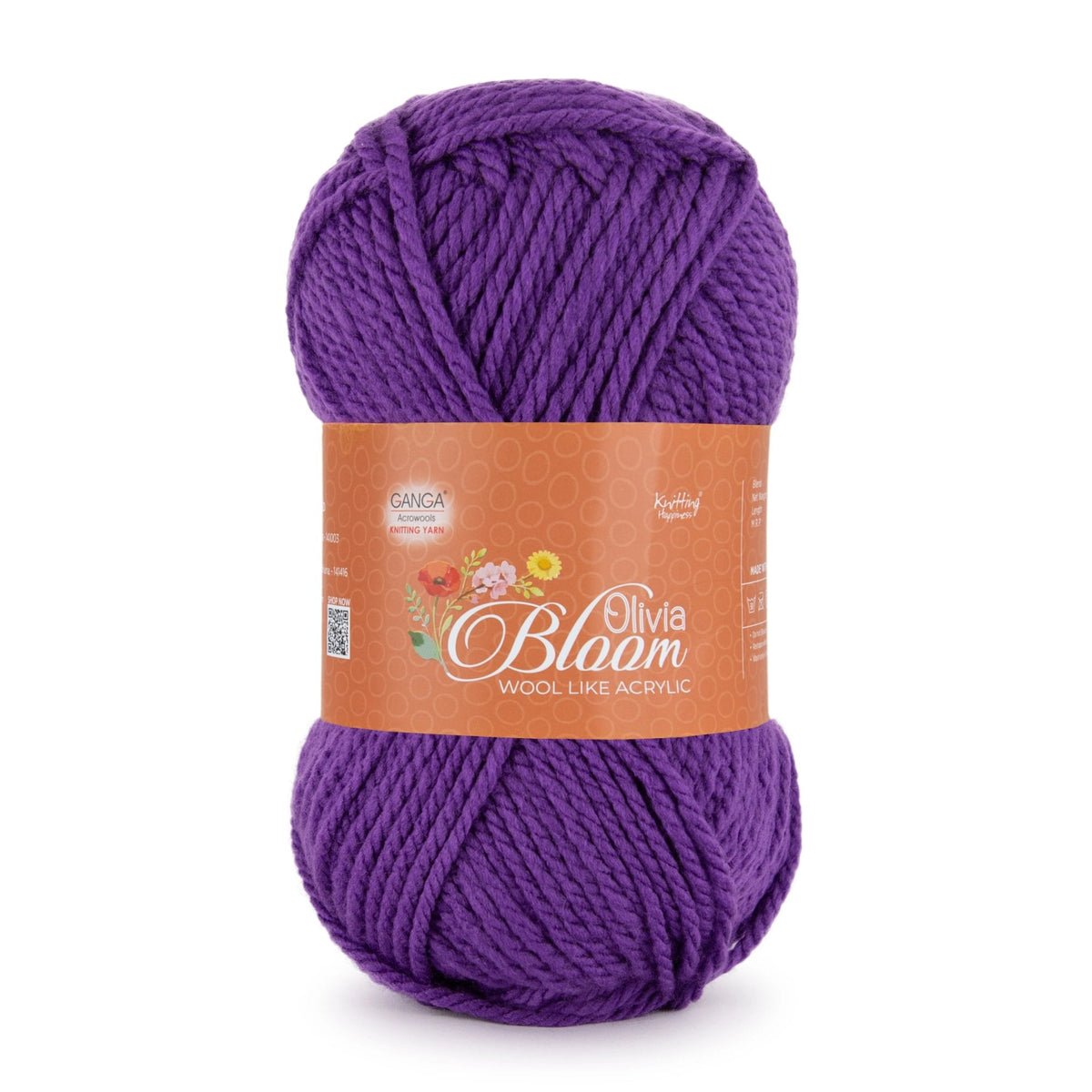 GANGA Olivia Bloom Yarn – Wool-Like Acrylic DK Yarn for Knitting & Crochet