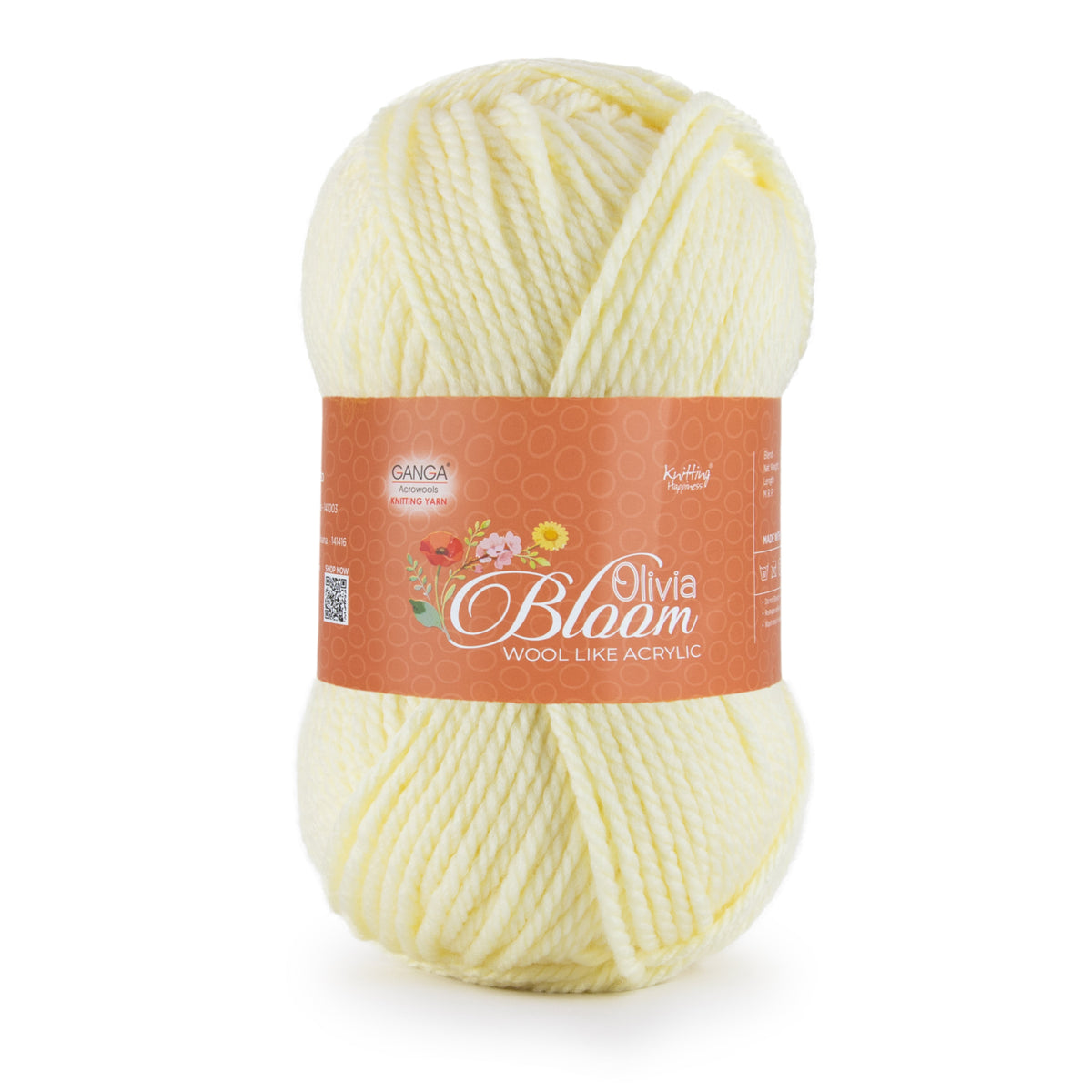GANGA Olivia Bloom Yarn – Wool-Like Acrylic DK Yarn for Knitting & Crochet