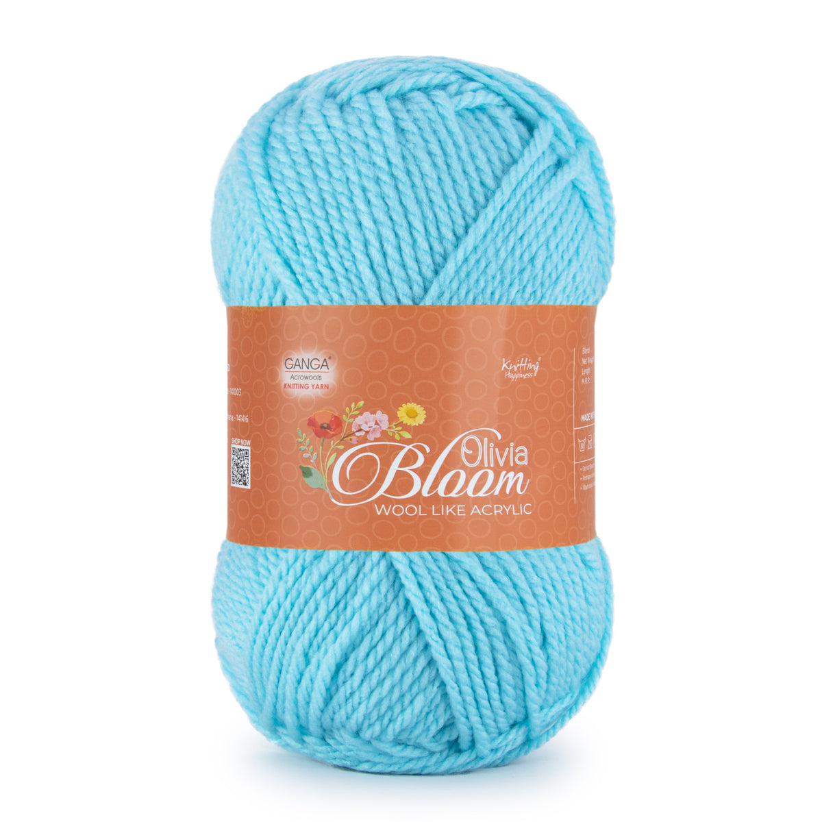 GANGA Olivia Bloom Yarn – Wool-Like Acrylic DK Yarn for Knitting & Crochet