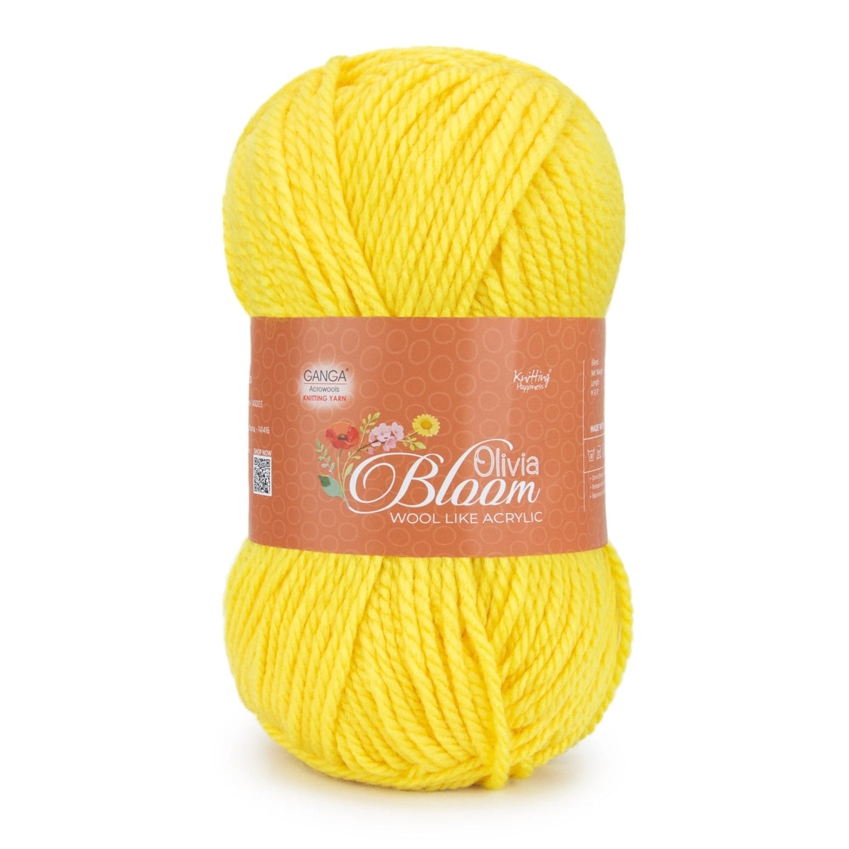 GANGA Olivia Bloom Yarn – Wool-Like Acrylic DK Yarn for Knitting & Crochet