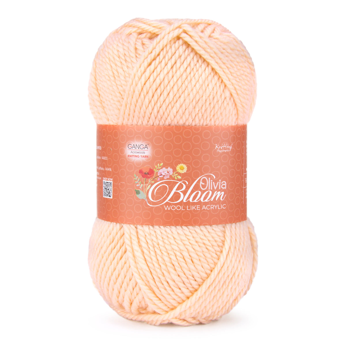 GANGA Olivia Bloom Yarn – Wool-Like Acrylic DK Yarn for Knitting & Crochet