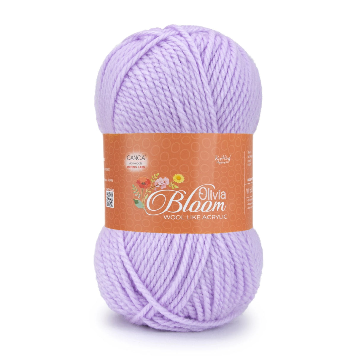 GANGA Olivia Bloom Yarn – Wool-Like Acrylic DK Yarn for Knitting & Crochet