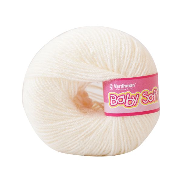 VARDHMAN Baby Soft Yarn – 25g 4-Ply Acrylic Knitting & Crochet Yarn | Multiple Colours