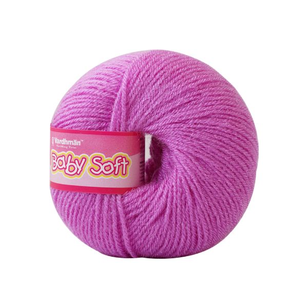 VARDHMAN Baby Soft Yarn – 25g 4-Ply Acrylic Knitting & Crochet Yarn | Multiple Colours