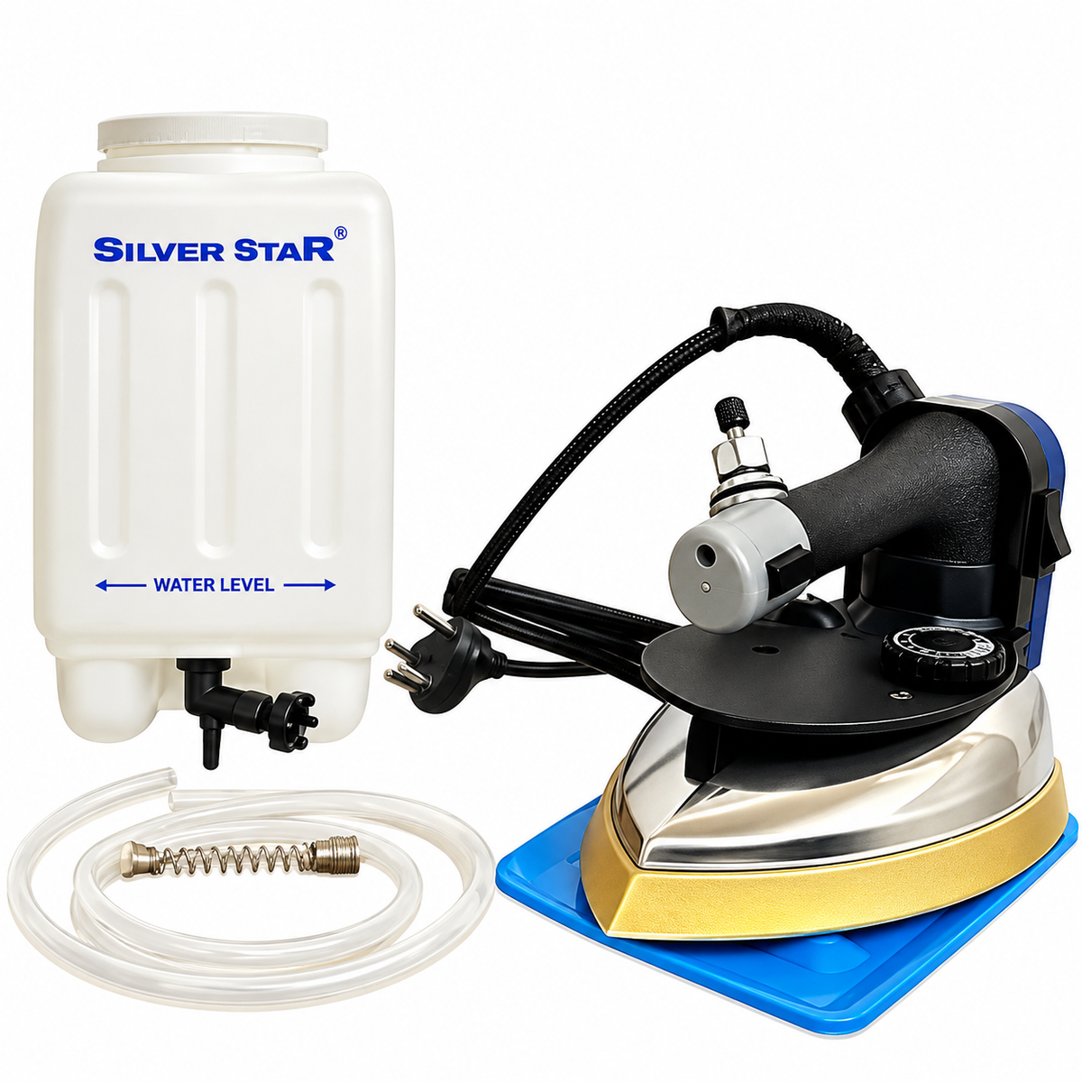 SILVER STAR ES-300L Gravity Steam Iron with Teflon Shoe – 1800W