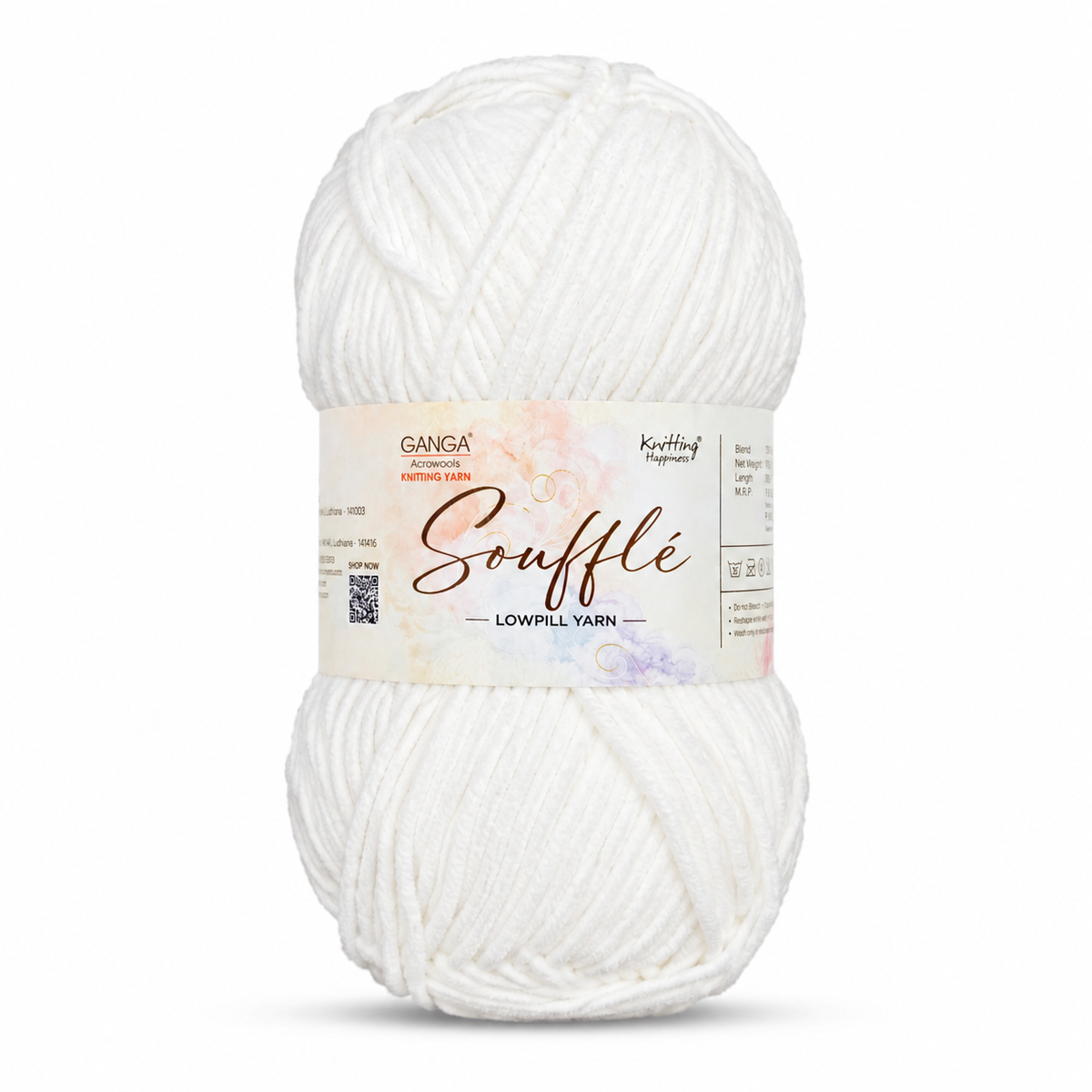 GANGA Souffle LowPill Yarn – 5 Ply Acrylic Knitting & Crochet Yarn