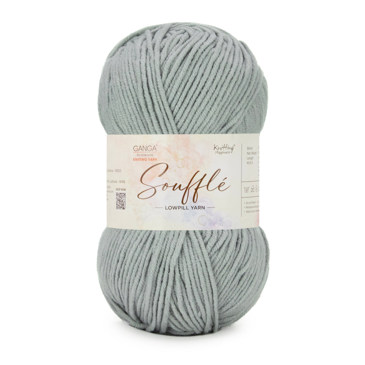 GANGA Souffle LowPill Yarn – 5 Ply Acrylic Knitting & Crochet Yarn
