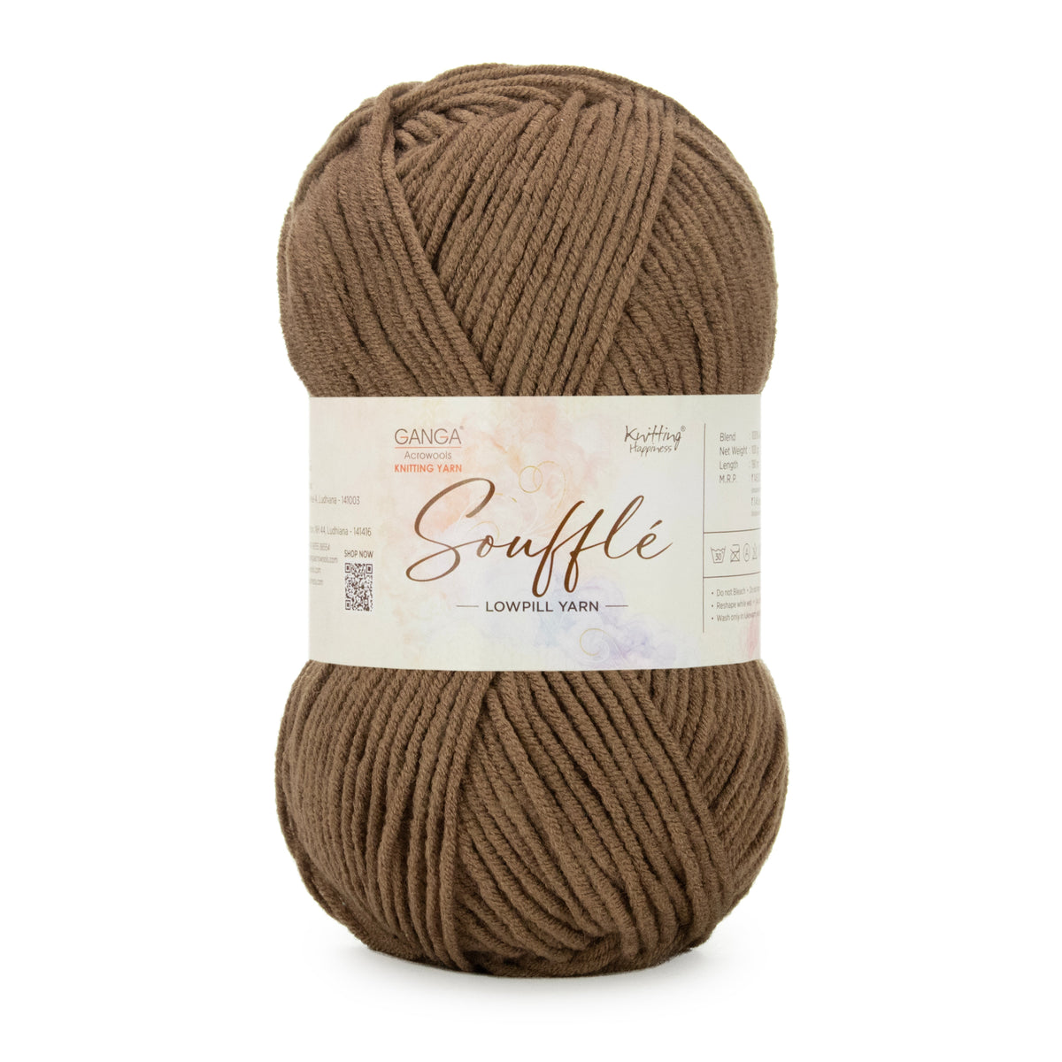 GANGA Souffle LowPill Yarn – 5 Ply Acrylic Knitting & Crochet Yarn