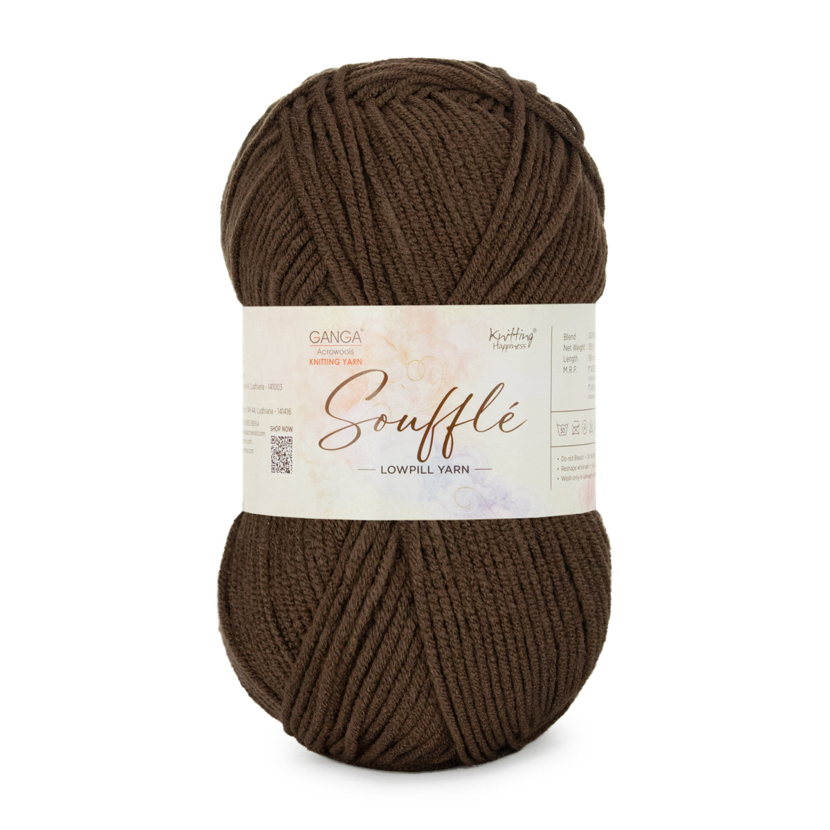 GANGA Souffle LowPill Yarn – 5 Ply Acrylic Knitting & Crochet Yarn